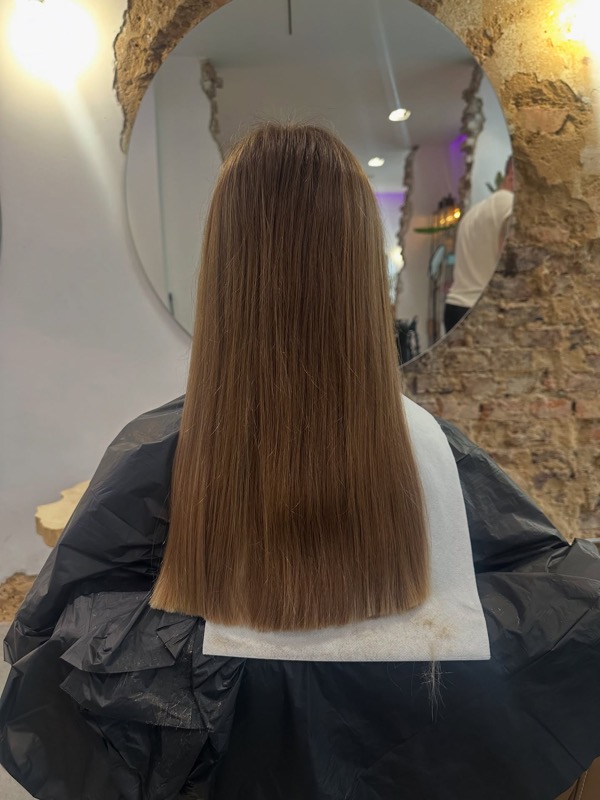 Koloryzacja fashion — naturalny jasny brąz, przed metamorfozą